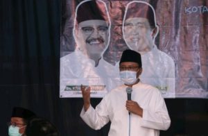 Dialog Interaktif : Gus Ipul Ingatkan Warga Kelurahan Sebani Tetap Patuhi Protokol Kesehatan Meskipun Zona Hijau