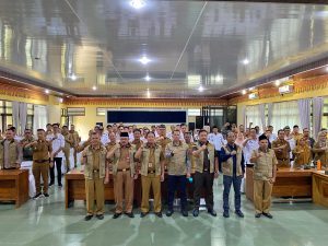 Buka Sosialisasi Saber Pungli, Sekda Lambar Nukman Ingatkan Hindari Pungli.