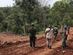 Pastikan Pembangunan Berjalan Optimal, Dansatgas TMMD ke 123 Kodim 0412/LU Tunjau Kembali Sasaran Fisik.