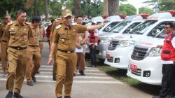 Jelang Mudik Tahun 2025.Pemkab Lambar Persiapan Puluhan Mobil Ambulance