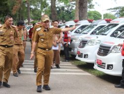 Jelang Mudik Tahun 2025.Pemkab Lambar Persiapan Puluhan Mobil Ambulance