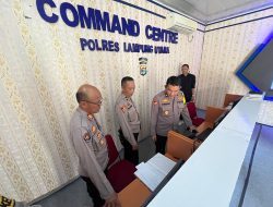 Maksimalkan Pelayanan Jelang Arus Mudik Lebaran, Kabag Ops Polres Lampung Utara Cek Kesiapan Layanan Call Center 110