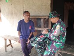 Tim Kesehatan TMMD Kodim 0412/LU berikan Pelayanan Kesehatan Terhadap Anggota Satgas dan Warga.