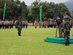 Penutupan TMMD ke 123 Kodim 0412/LU di Desa Subik oleh Kasiter Kasrem 043/Gatam.