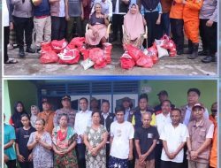 Wakil Bupati Lampung Utara Tinjau Lokasi Banjir dan Salurkan Bantuan Kepada Warga Terdampak Banjir 