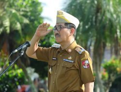 Bupati Lampung Utara Pimpin Apel Perdana dan Halal Bihalal Pasca Libur Idul Fitri 