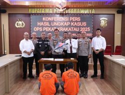 *Polres Lampung Barat Gelar Konferensi Pers Hasil Operasi Pekat Krakatau 2025*