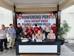Satu Pekan, Jajaran Polres Lampung Utara Berhasil Mengungkap Kasus 3C