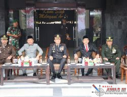 Polres Lampung Barat Gelar Upacara Peringatan HUT Bhayangkara ke-79