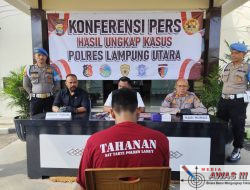 Sempat Buron, Pelaku Spesialis Curat Ranmor Berhasil Diringkus Tekab 308 Presisi Polres Lampung Utara
