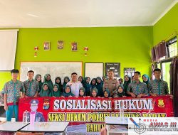 Polres Lampung Barat Berikan Sosialisasi Hukum di MAN 1 Lampung Barat.