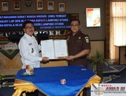 Bupati Lampung Utara dan Kajari Tandatangani Surat Kuasa Khusus Tindak Lanjut LHP BPK RI