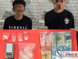 Dua Pelaku Pengedar Sabu Diringkus Sat Narkoba Polres Lampung Utara 