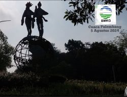 Prakiraan Cuaca Palembang Hari Ini, Seluruh Wilayah Berawan Sepanjang Hari