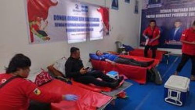 Peringati HUT Partai, Pengurus Gelar Aksi Donor Darah