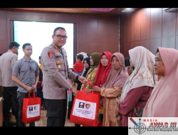Polres Lampung Barat Gelar Bakti Sosial dalam rangka Syukuran HUT Tekab 308 ke-10