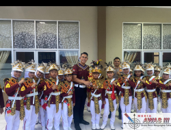 Polisi Cilik Polres Lampung Barat Raih Juara Madya III Lomba Polisi Cilik HUT Lalu Lintas ke-70