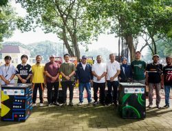 Kolaborasi Seni dan Lingkungan, Seratusan Tong Sampah Mural di Binjai