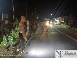 Antisipasi Gangguan Kamtibmas, Polres Lampung Utara Bersama TNI Gelar Razia