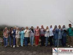 Bupati Lampung Barat Sambut Kedatangan Ketua TP PKK Provinsi Lampung. 