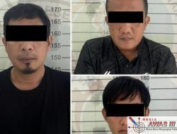 Pelaku Penyalahgunaan Narkoba diamankan Sat Res Narkoba Polres Lampung Utara.