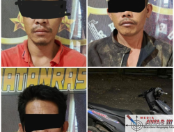 Polres Lampung Barat Amankan Tiga Pelaku Curanmor.