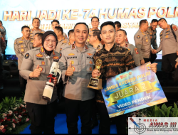 Mahasiswa Unila Wakili Polda Lampung Raih Juara 2 Nasional, Lomba Video Pendek Pada Perayaan HUT KE-74 Humas Polri