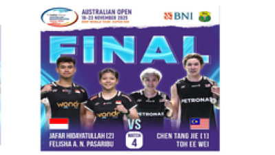 Live Streaming Final Australia Open 2025, 6 Wakil Indonesia Bertanding Hari Ini