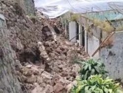 Hujan Deras Gegerkan Majalengka, TPT Ambruk dan Dua Rumah Tertimbun Longsor