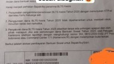 BLT Kesra 900 Ribu Cair 2 Tahap Pada Senin 24 November 2025