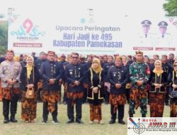 Bupati Pamekasan Gelar Upacara Peringatan Hari Jadi Kabupaten Pamekasan yang ke-495