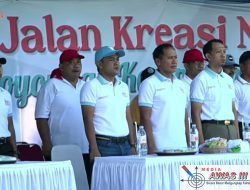 Dispora Tulungagung Gelar Gerak Jalan Kreasi Napak Tilas Boyongan Kadipaten Ngrowo