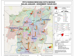 Peta Wilayah Rawan Banjir, BPBD Madiun Bagi Jadi 4 Zona