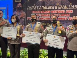 Penghargaan dari Korlantas, Ditlantas Babel Terbanyak Beri Teguran