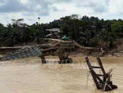 Jembatan Lubuk Sidup Aceh Tamiang Roboh, AHY: Masih Ada Wilayah Sulit Dijangkau