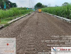 Dinas PUPR Kota Kediri Genjot Peningkatan Jalan Betet–Bawang Demi Lancarnya Aktivitas Ekonomi