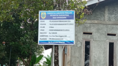 Papan Informasi Proyek Dana Desa Karangdawa Jadi Sorotan, Transparansi Dipertanyakan?