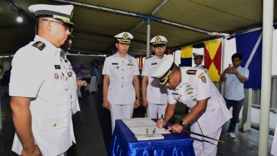 Komando berganti, tongkat kepemimpinan KRI Pulau Fani-731 resmi diserahterimakan