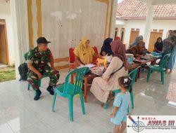 Babinsa Palengaan Dampingi Kegiatan Posyandu