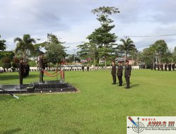 Polres Lampung Barat Gelar Upacara Hari Kesadaran Nasional dan Penganugerahan Satya Lencana Pengabdian