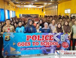 Satlantas Polres Lampung Utara Gelar Police Goes To School Di SMA Bhayangkari Kotabumi