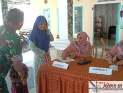 Babinsa Pademawu Dampingi Kegiatan Posyandu