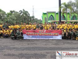 Dukung Gerakan Indonesia Asri, Kapolres Lampung Utara Pimpin Kurve di Islamic Center Kotabumi