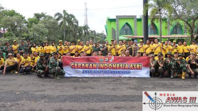 Dukung Gerakan Indonesia Asri, Kapolres Lampung Utara Pimpin Kurve di Islamic Center Kotabumi