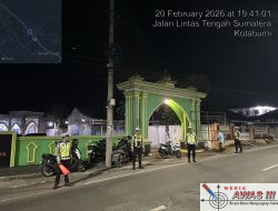 Satlantas Polres Lampung Utara Gelar Patroli Malam, Amankan Sholat Tarawih di Jalinsum Kotabumi