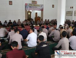 Jelang May Day, Polres Lampung Barat Gelar Doa Bersama dan Santuni Anak Yatim