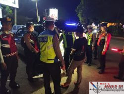 Antisipasi Gangguan Kamtibmas, Polres Lampung Utara Gelar Penyekatan di Bundaran Tugu Alamsyah RPN