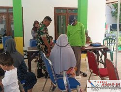 Babinsa Pamekasan Dampingi Kegiatan Posyandu