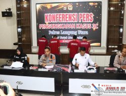 Polres Lampung Utara Gelar Press Release Ungkap Sejumlah Kasus Curanmor dan Sajam