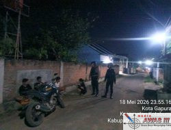 Sat Samapta Polres Lampung Utara Gelar Patroli Presisi R2 di Pemukiman Warga